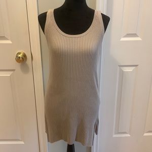 Etcetera Sleeveless Ribbed Knit Sweater Dress - Size L
